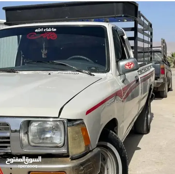 بكم تيوتا هايلكس غماره 97ماتور2lفحص ولاغرام مرخص لشهر 7 البكم منفوض من النمره لنمره