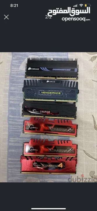 lot of Rams DDR3 and DDR4 total 6 Rams