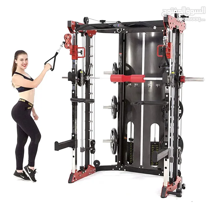 جهاز رفع الأثقال متعدد الوظائف Multi-Function Smith Machine Home Gym