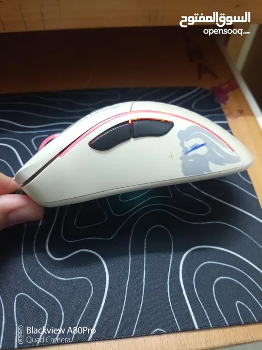 ماوس Glorious Model D سلكي – حالة ممتازة للألعاب   Glorious Model D Wired Gaming Mouse – Excellent