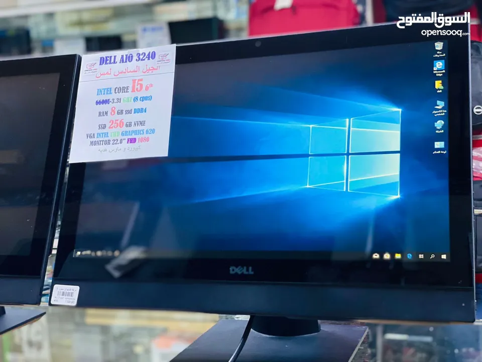 دل من فئه Optiplex كور5_جيل6 رام8ج   هارد SSD_256_nvme  شاشه 22.0  FHDكيبورد و ماوس هديه