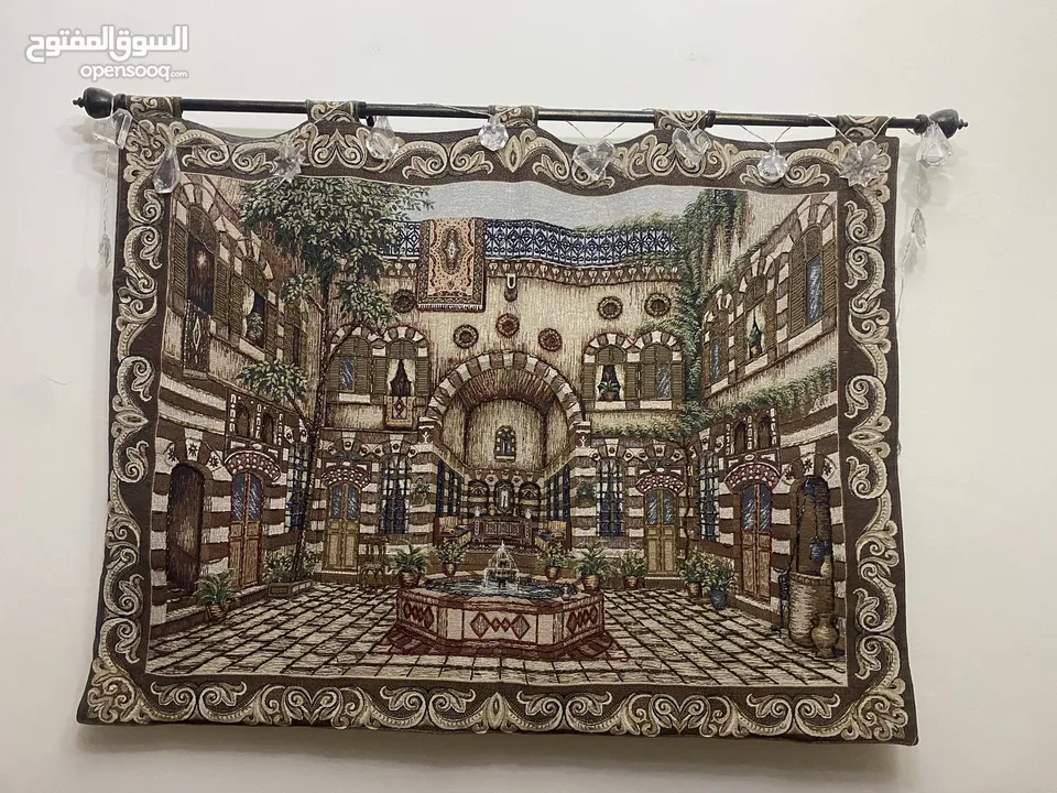 لوحات فنية جدارية كلاسيكية مميزة من الإمارات ولوحة تراثية  من تراث بيوت دمشق القديمة