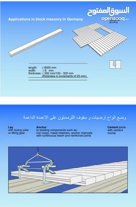 طوب ثيرمستون  خفيف عازل حراري وصوت