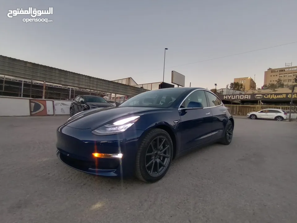 تيسلا 3 موديل 2020 ديول موتور لونج رينج كرت ابيض عداد 60 حره
