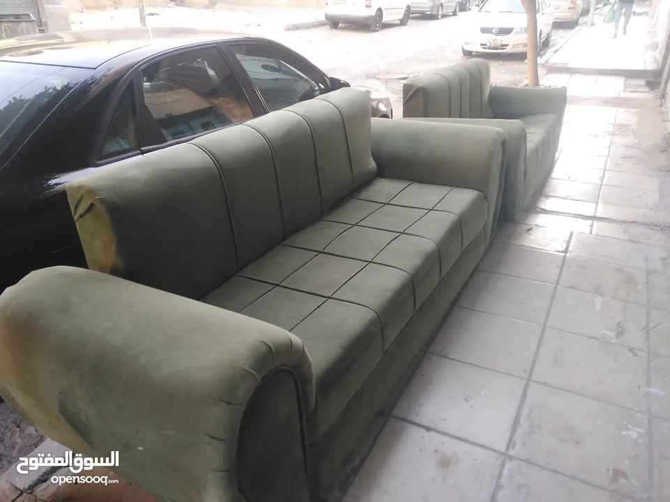 كنب جلوس خشب عدد3