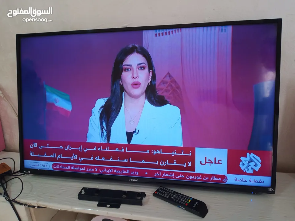 شاشة جي جارد حجم 43 انش ( مش سمارت )