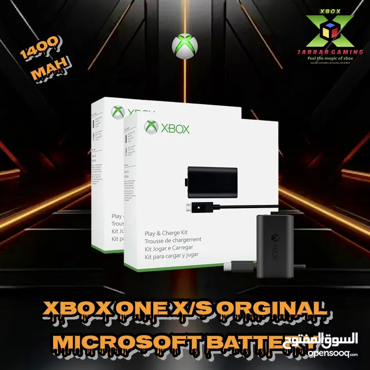 Orginal xbox series & ons battery charger بطاريات شحن الاصليه من مايكروسوفت لايادي الاكس بوكس