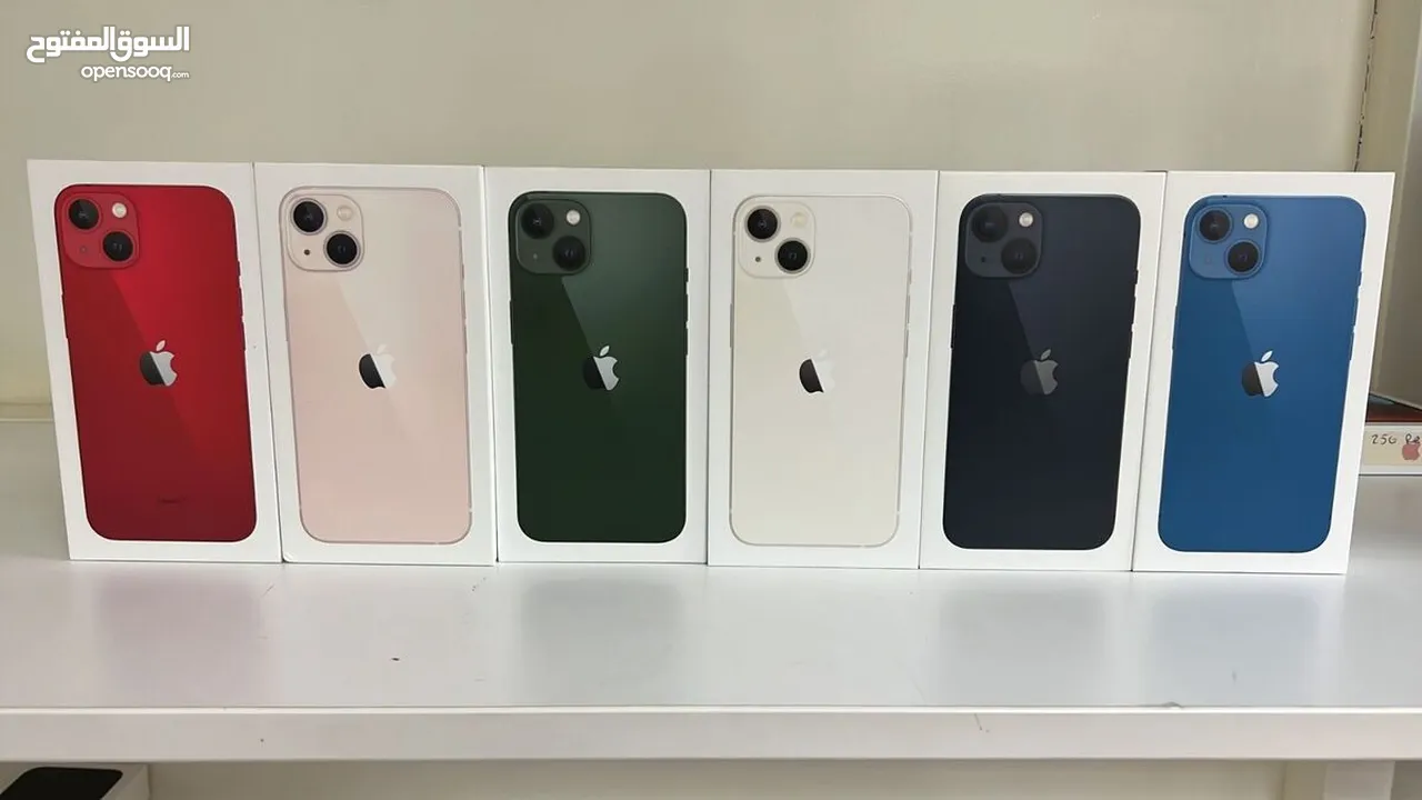 iPhone 13 128G جديد كفالة الشرق الاوسط جميع الالوان افضل سعر بالمملكة