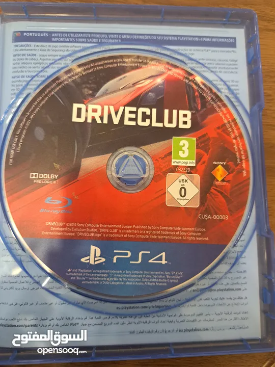 لعبة Driveclub بلايستيشن 4  اصلية للبيع،  بحالة جيدا جدا شغالة 100%،شغالة بدون أي مشاكل بسعر مميز