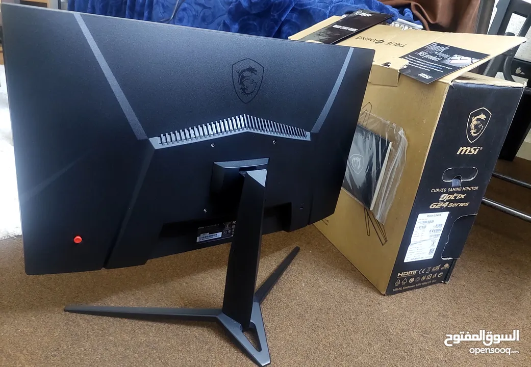 msi optix g24 series 144hz curved بحال الوكاله بكرتونتها