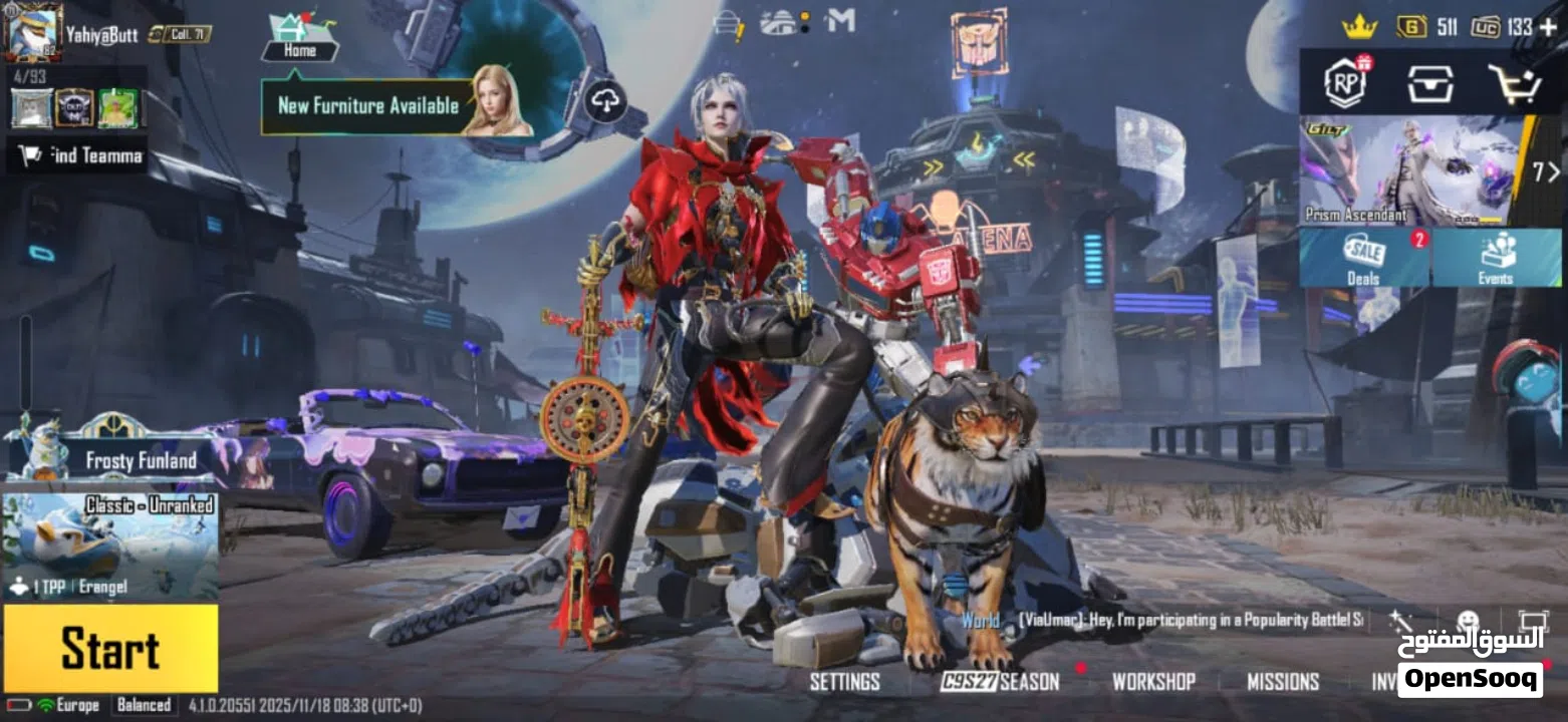 Pubg Rare and old account with collection lv71 player Lv 82 Season S11 to till date all Royal pass.