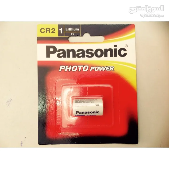 بطاريات ليثيوم CR2 3V  بناسونك  Panasonic Photo Lithium CR-2 3v battery