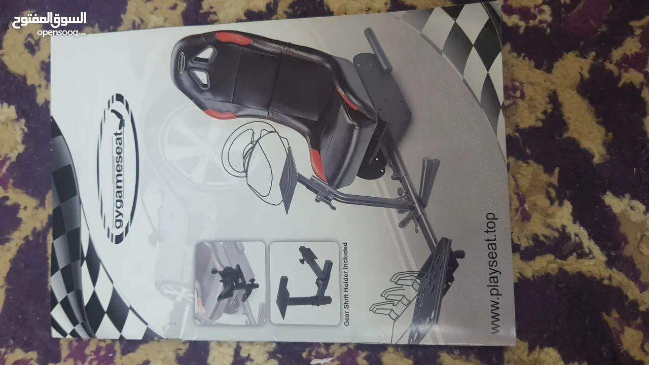 كرسي ريسنج + G923 + جير + هاند بريك Racing chair+G923+Gear+Handbrake.