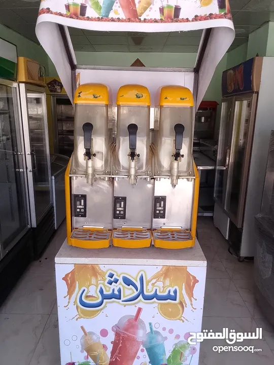 ماكينة سلاش نوع دراغون صيني تبريد وتجميد مع طاوله تفصيل جديد
