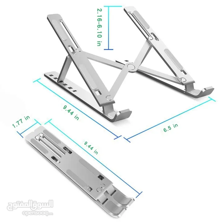 خصم 20%..حامل كمبيوتر محمول من سبائك الالمنيوم ووسائط سيلكون