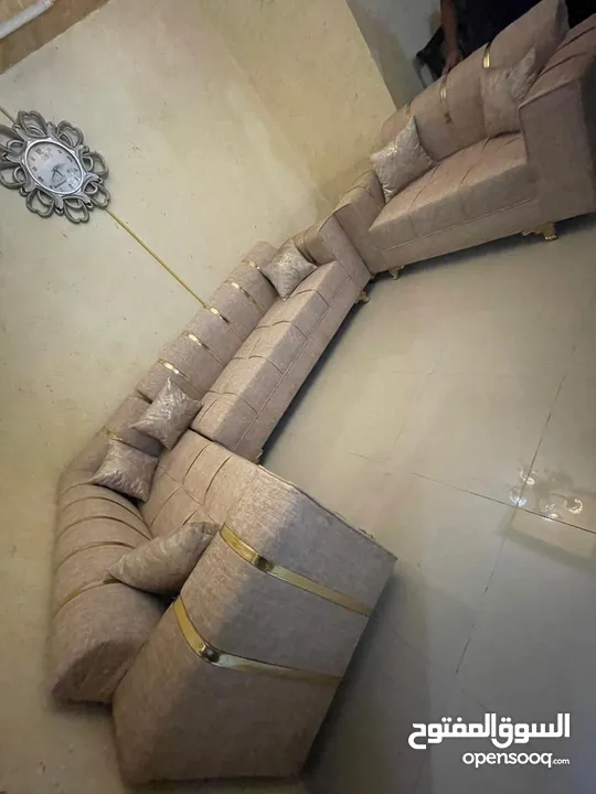 كورنرات 9مقاعد حرف L معاه كمان مجوزه بسعر الجملة من مفروشات ماسة لاتردد بل اتصال والحجز