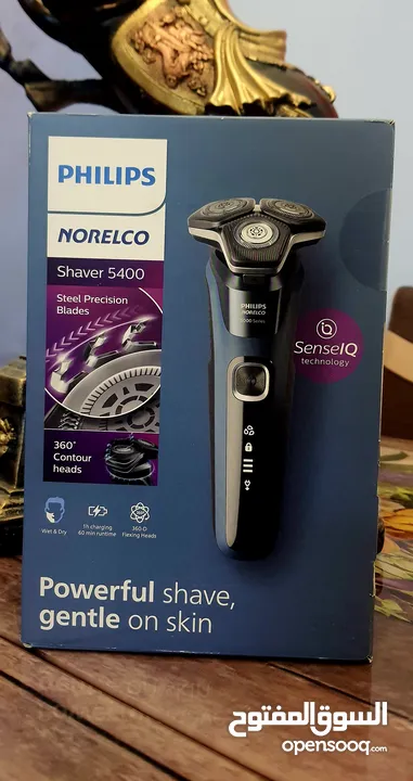ماكنة حلاقة ناعمه من فيليبس صناعة هولندا Philips Norelco Shaver 5400, Rechargeable Wet & Dry