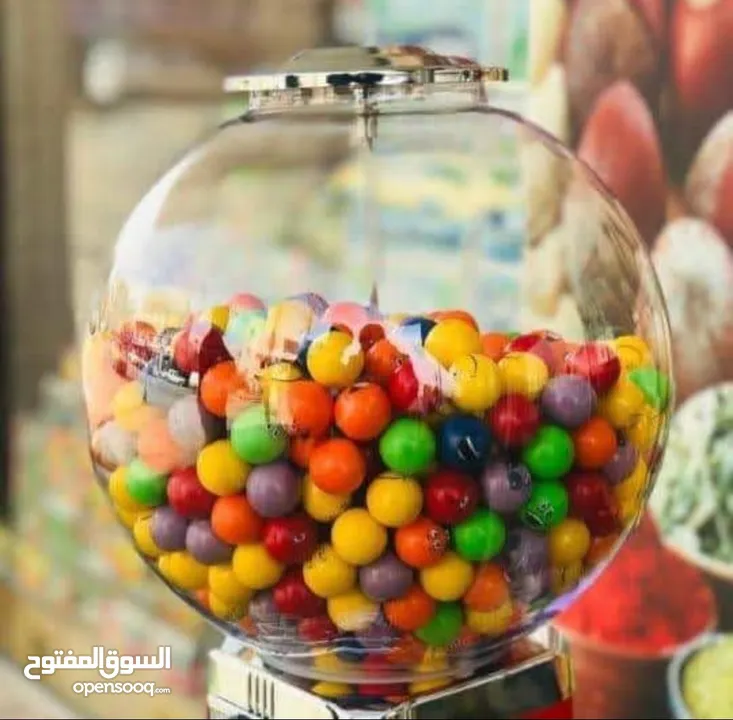 ماكينات علكة و مصاص. علكة 1500 حبة. طابات مجنونة طابات هدايا هزازات اطفال
