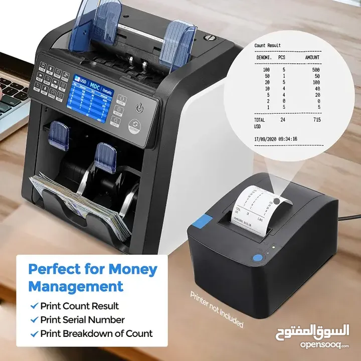 ماكنة عد النقود (AL-950(Bill COUNTERS note mini money multi currency counting Machin