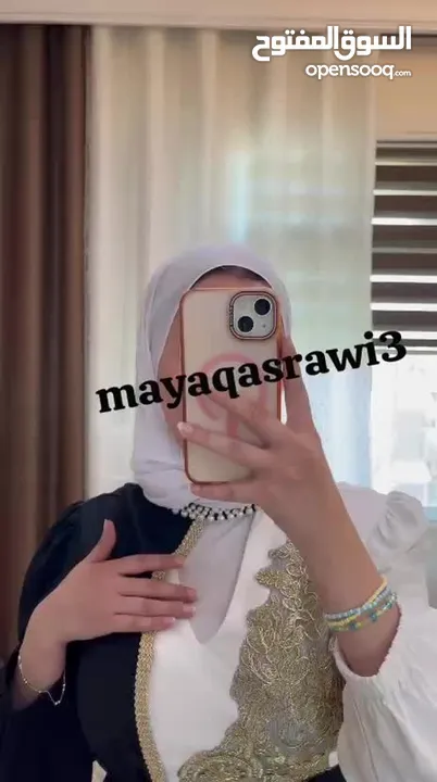 فستان ابيض و اسود ملبوس مره وحده بجنن عاللبس  بلبس لوزن 70 كيلو