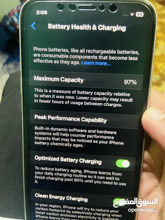 Iphone 11 97 original battery health