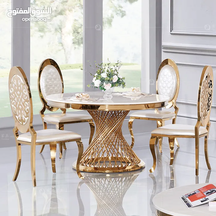 High-end dining table and chairs
