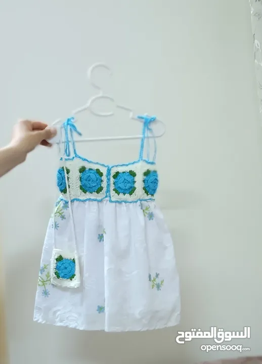 فستان ب ب بناتي كروشيه