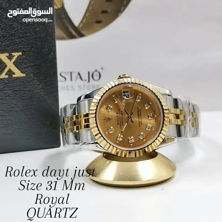الساعات الرولكس الديت جاست النسائية متوفرة الان  من متجرنا