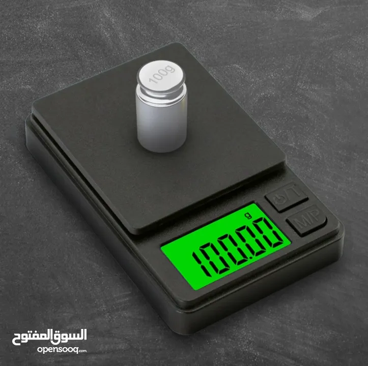 ميزان رقمي حساس للمجوهرات دقيق جداً 0.001 / 100g شاشة LCD بإضاءة خلفية