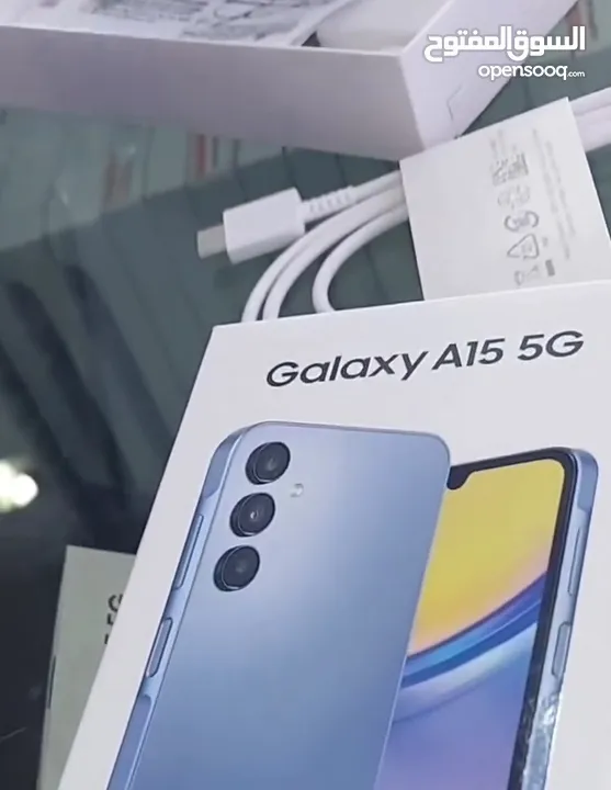 جهاز جديد Samsung A15 5G رام 12 جيجا 128 مكفول سنة متوفر توصيل
