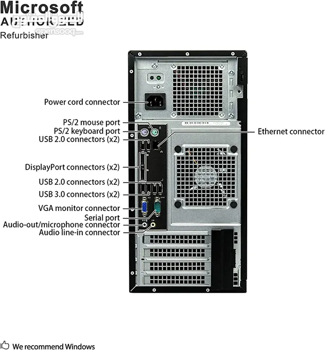 Dell Optiplex 7020-9020 Tower Desktop PC, Intel Quad Core i5 4th (3.30GHz) Processor, 4GB RAM, 500TB