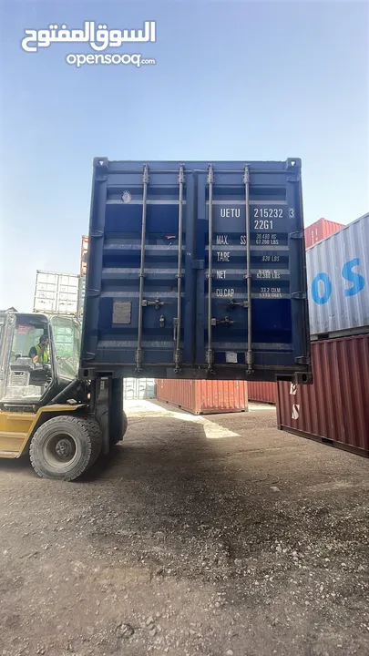 حاويات(‏container)20 +40 قدم للبيع مجمرك  وغير مجمرك و عالي وستاندر وحاويات مبردة ******************