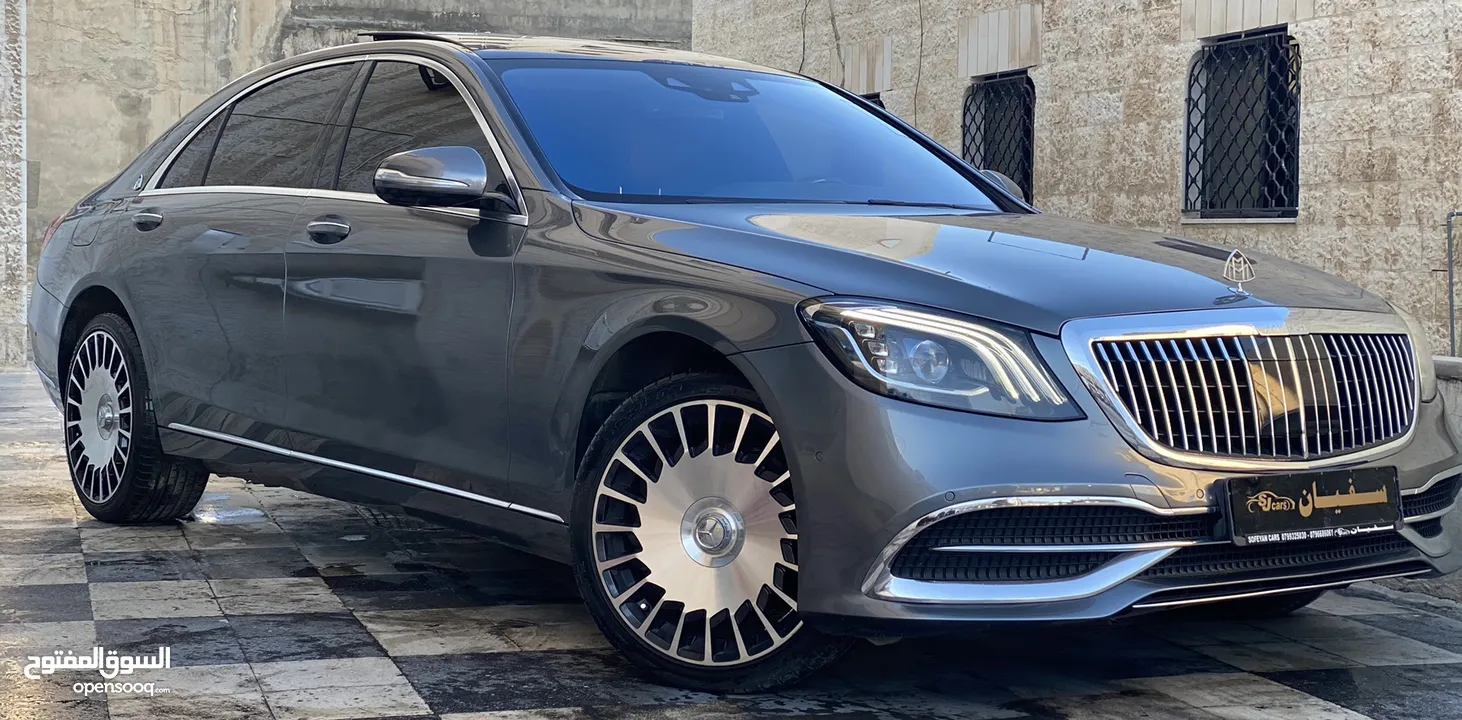 ‎‏Mercedes S320 2018 Converted Maybach كاش اقساط عن طريق المعرض مباشره