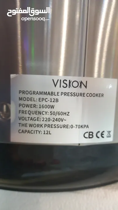 طباخ كهربائي ضغط vision الألماني 12L  18 برنامج ، 1600 واط