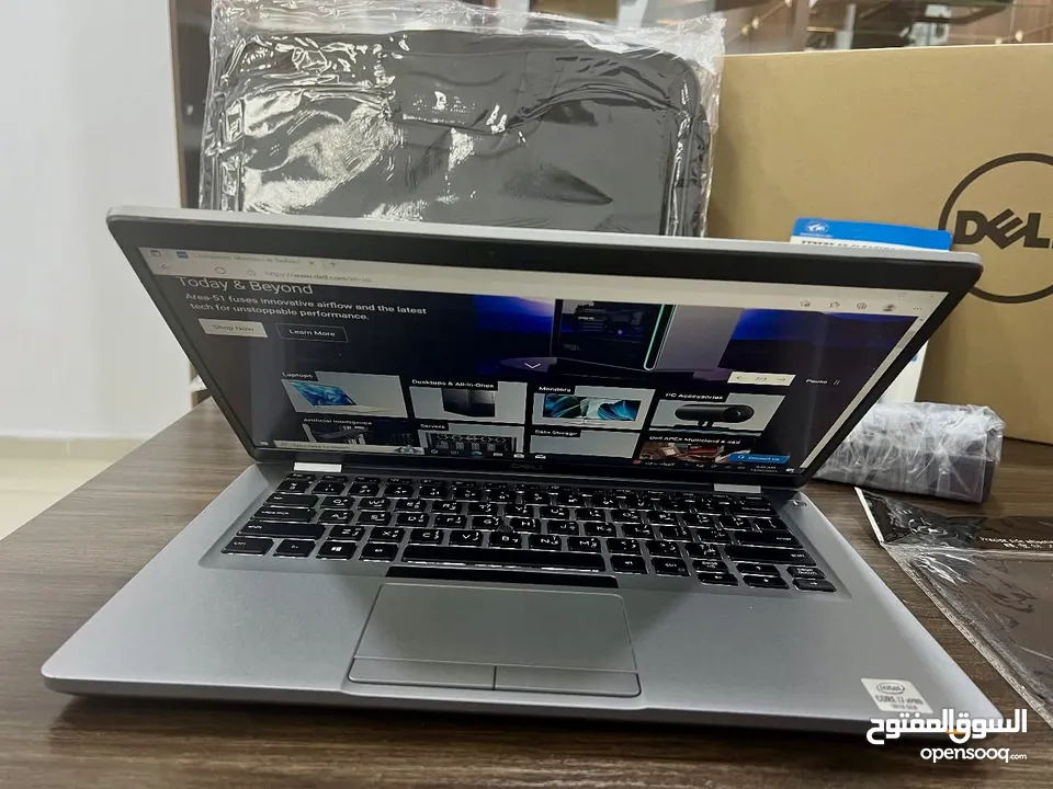 Dell latitude Core i7 جيل عاشر  شاشة لمس - Ram 16 - SSD 512 openBox فتح كراتين - لون سلفر مميز