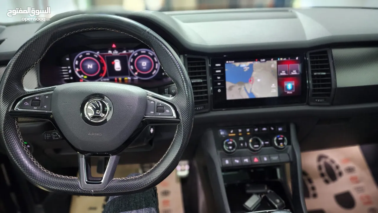سكودا كودياك 2020 Skoda kodiaq spotr line full فتحة سقف بانوراما