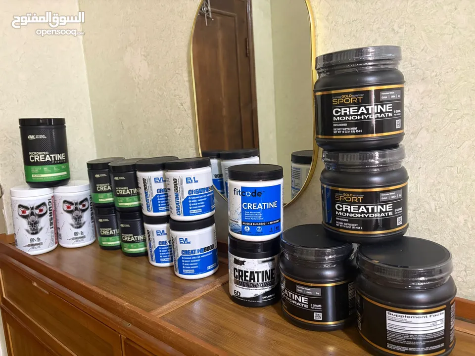 كرياتين مونوهايدرات ماركه عالميه أوزان مختلفه صافي 100% بدون نكهات تاريخ طويل الامد