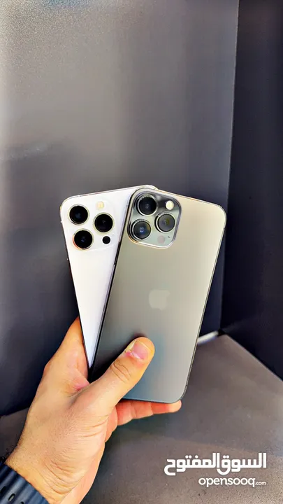 I PHONE 13 PRO MAX 256 GB مستعمل شبه وكالة بطارية 88%