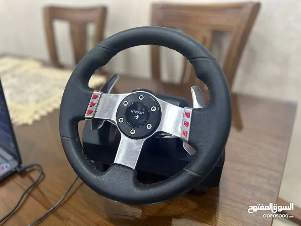 ستيرنغ لوجيتك G27 للبيع مع كامل ملحقاته (Logitech G27 Steering wheel)