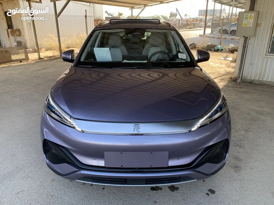 BYD Yuan plus 2023 بي واي ديه ايوان بلص صنف شامبيون فل الفل اوتبارك وباب خلفي كهرباء كراسي حامي بارد