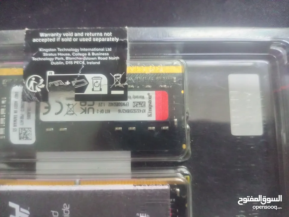 kingston fury rgb 16gb (8×2) 3200mhz ddr4   جديد   45 دينار