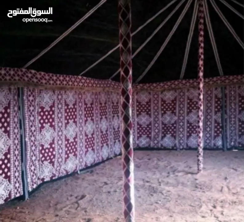 خيم شعر تراثيه  حجم 8م×4م يوجد أحجام أخرى حسب الطلب  الخيم جديده ولا يوجد  مستعمله