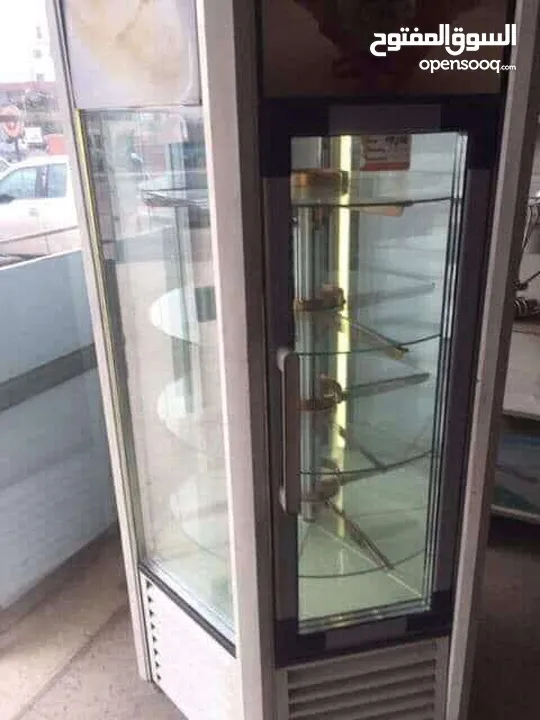 ثلاجة عرض بوظه وchez كيك صناعه كوري