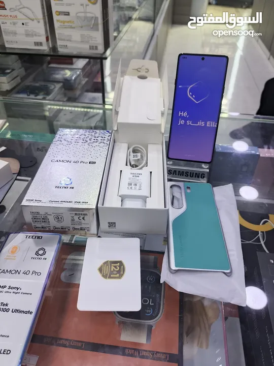 الحديث وصل CAMON 40 PRO 4G  معه كامل اغراضو جيجا 256 رام 24 متوفر توصيل