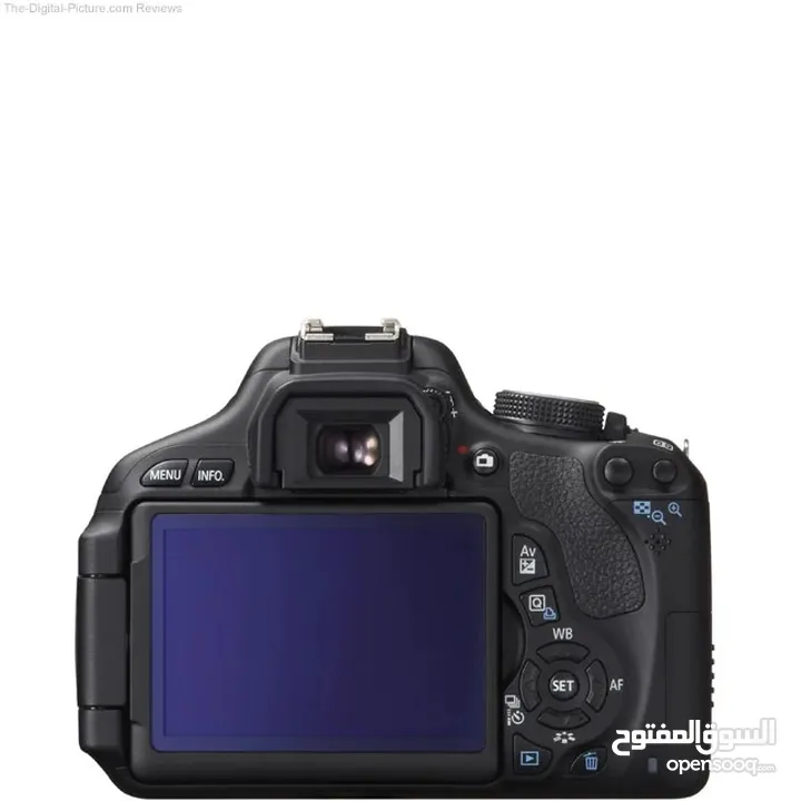 كاميرة Canon 600d مع عدسة 58mm ومع البطارية وشاحن والشنطة   مستعملة استعمال خفيف