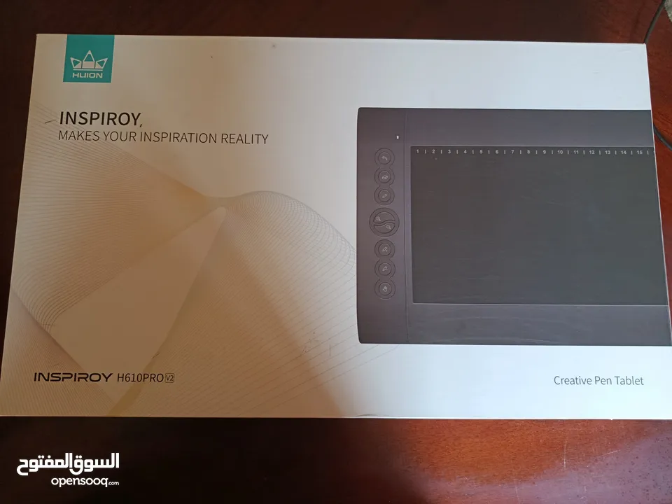 جهاز رسم رقمي Huion H610 Pro V2 مستعمل مرة واحدة فقط بحالة ممتازة