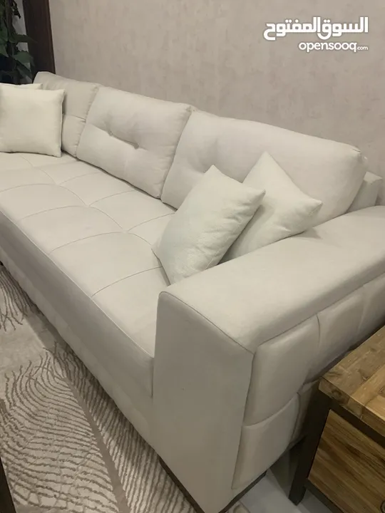 طقم كنب حرف L استعمال مناسبات فقط