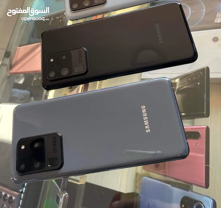 اخو الجديد Samsung S20 Altra رام 16 واضافه جيجا 256 امريكي و عربي بدون كرتونه هدية شاحن الاصلي