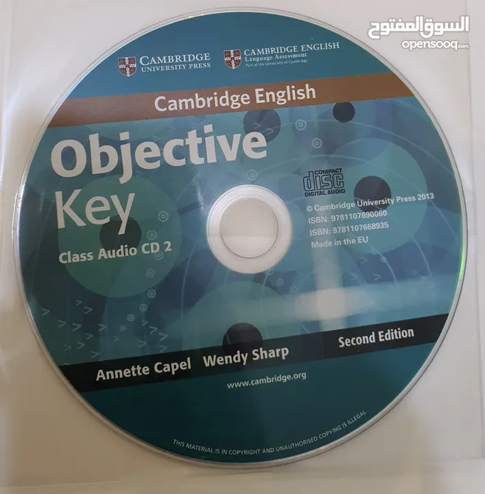 كتاب Cambridge English Objective key student's book with answers المتضمن للحلول. KET للبيع