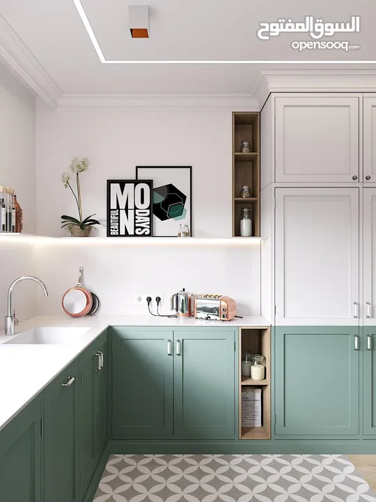 تصميم داخلي 3D وإشراف وتنفيذ